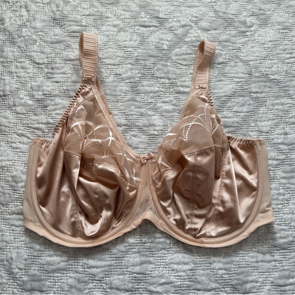 Elomi Cate Satin Lace Detail Bra - Picture 4 of 8